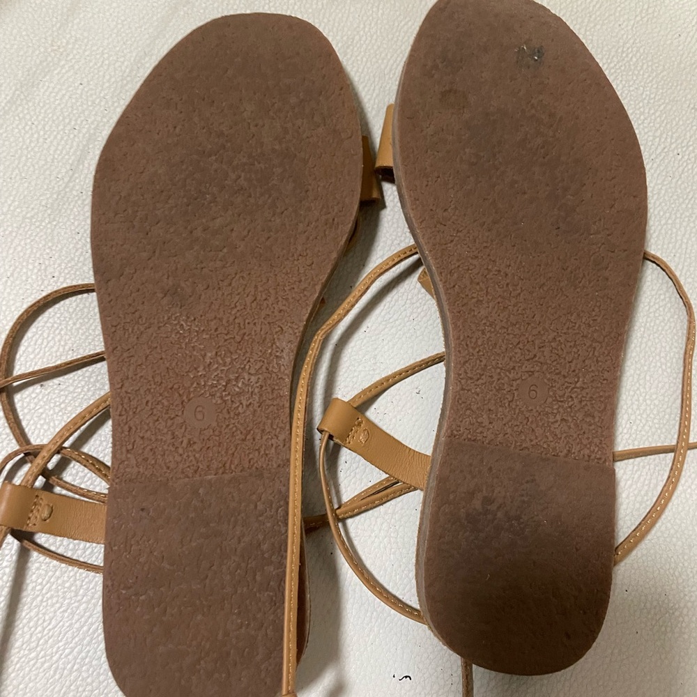Madewell Tan Strappy Sandals - Picture 5 of 8